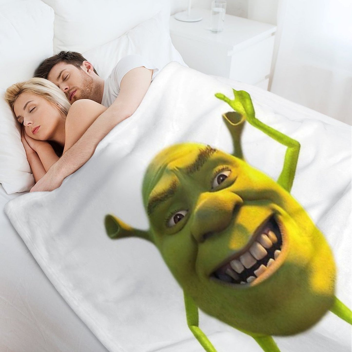 Shrek Wazowski Throw Blanket