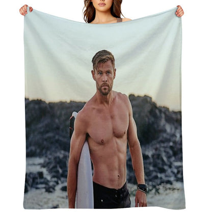 Chris Hemsworth Throw Blanket