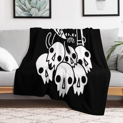 Cat Got Your Soul Throw Blanket