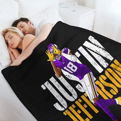 JUSTIN JEFFERSON Classique Throw Blanket