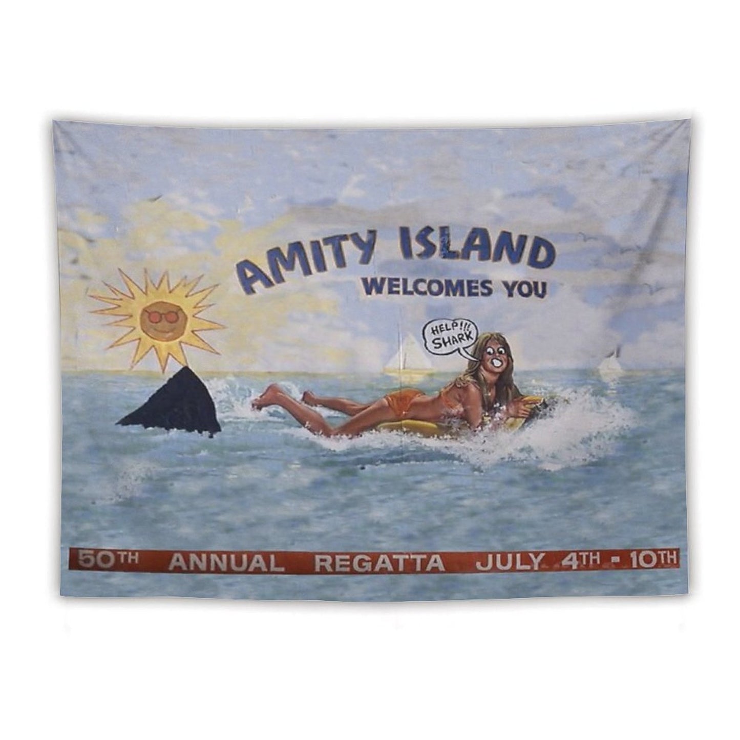 Welcome To Amity Island Tapestry