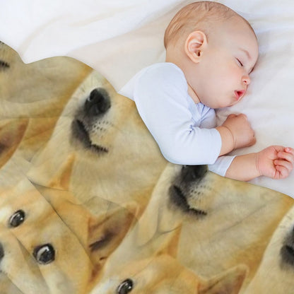 Doge Collage Throw Blanket