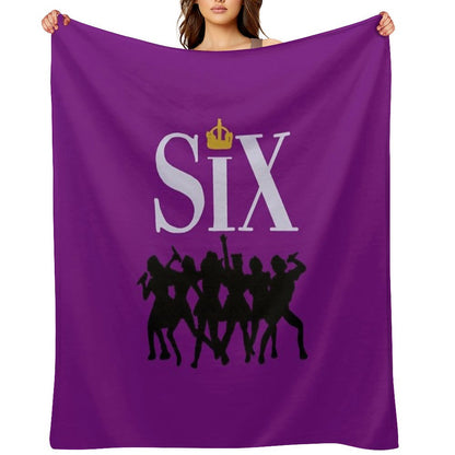 Six The Musical Playbill Throw Blanket