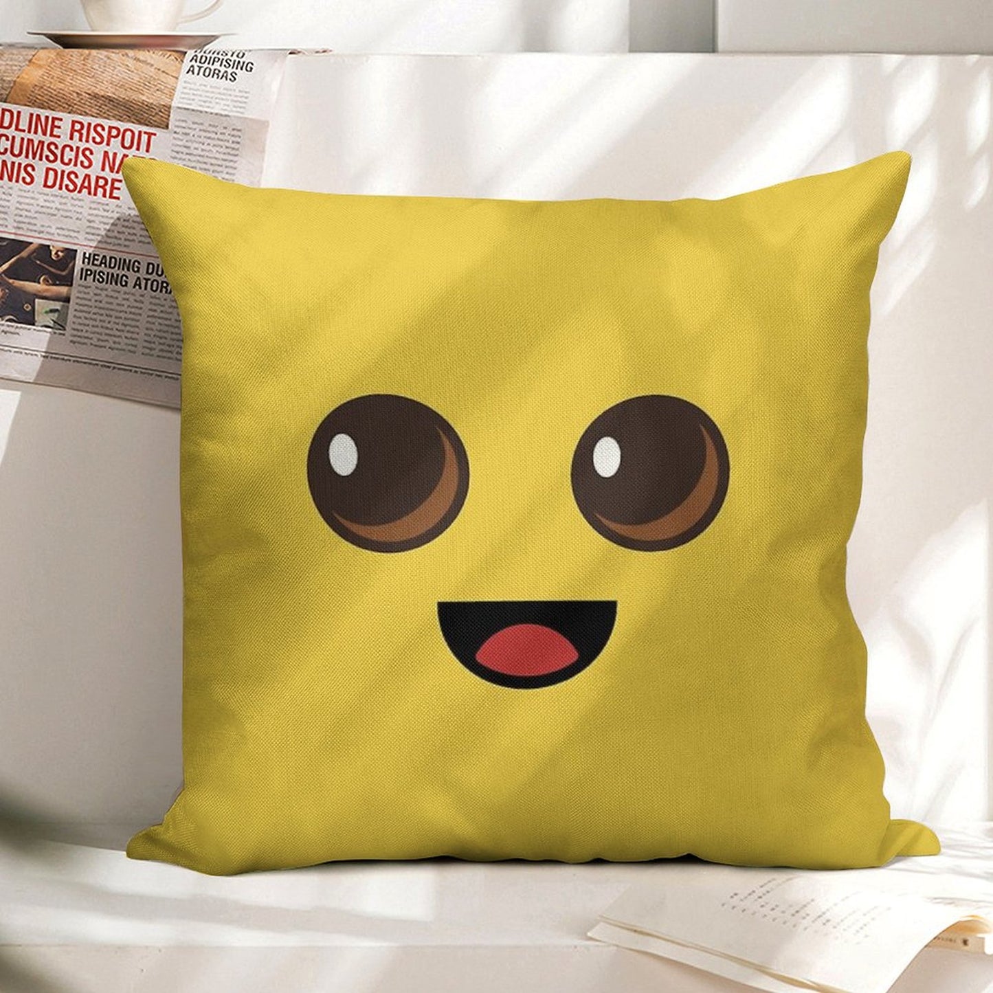 Peely Victory Royale Banana Linen Throw Pillow Cover