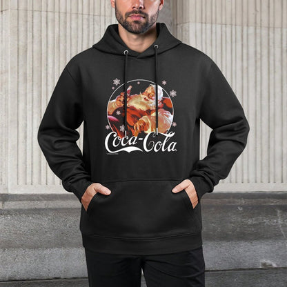 Coca-Cola Vintage Relaxing Santa Christmas Sweatshirt Sweatshirt Relaxed Fit Hoodie