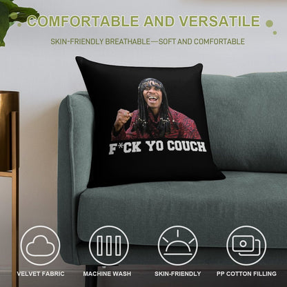 Fck Yo Couch Soft Luxury Feel Throw Pillow