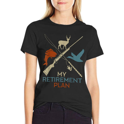 My Retirement Plan Hunting Fishing Hunter Grandfather T-Shirt