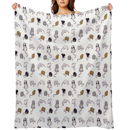 Rats, Rats, Rats Throw Blanket