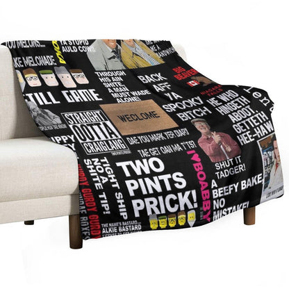 Still Game Scrap Book Throw Blanket