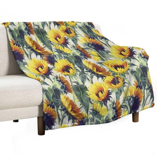 Sunflowers Forever Throw Blanket