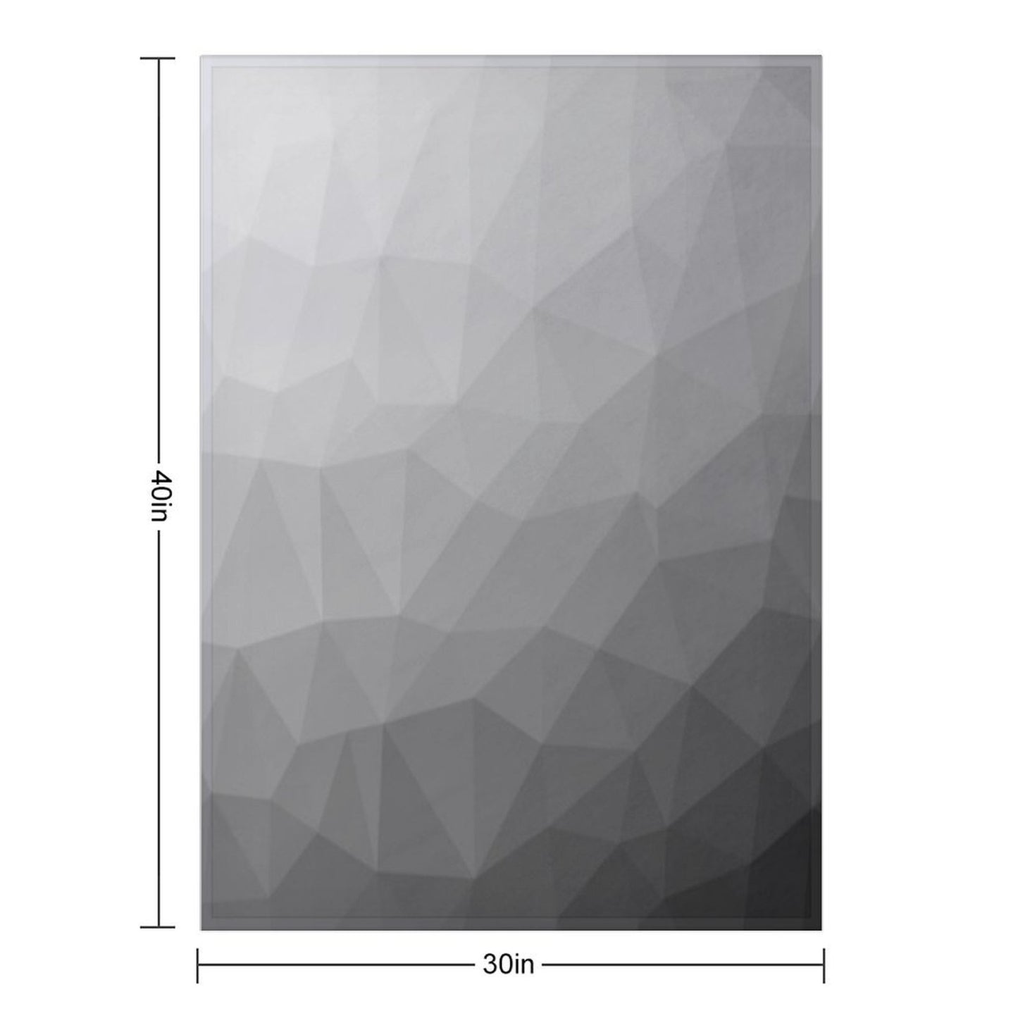 Gray Gradient Geometric Mesh Pattern Grey Elegant Design Throw Blanket