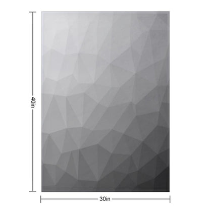 Gray Gradient Geometric Mesh Pattern Grey Elegant Design Throw Blanket