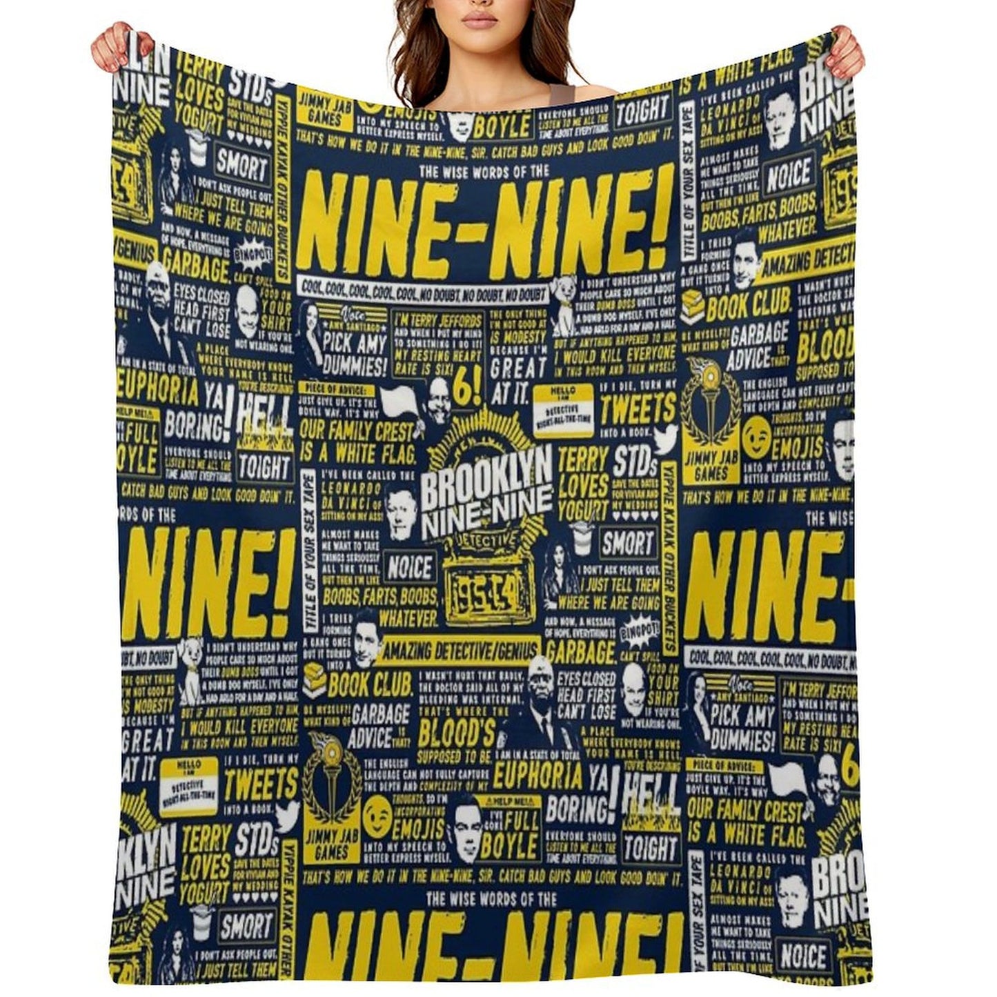 Wise Words of The Nine-Nine Throw Blanket