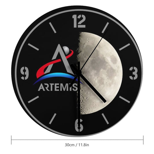 Artemis NASA Wall Clock