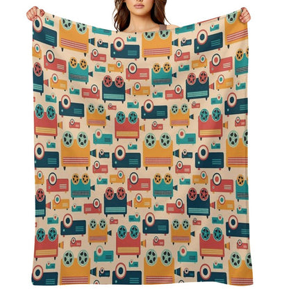 Retro Projectors Throw Blanket