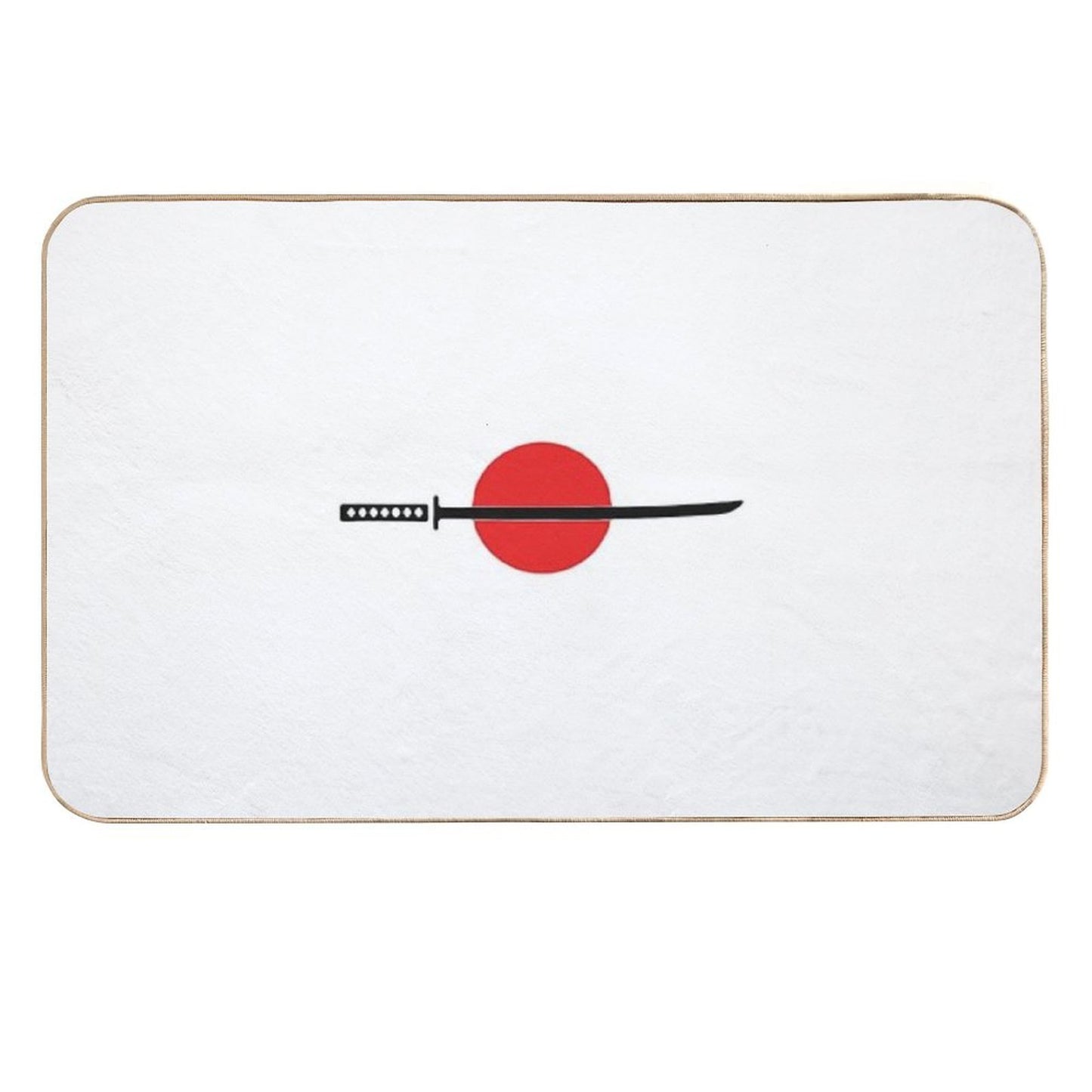 Simple Katana  Slip-Resistant Bath Mat