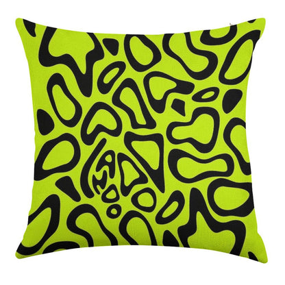 Lando Norris 2024 Helmet Pattern Black Linen Throw Pillow Cover