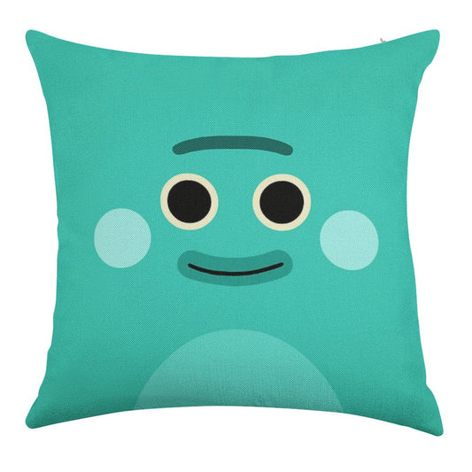Bumble Nums  Grumble Linen Throw Pillow Cover