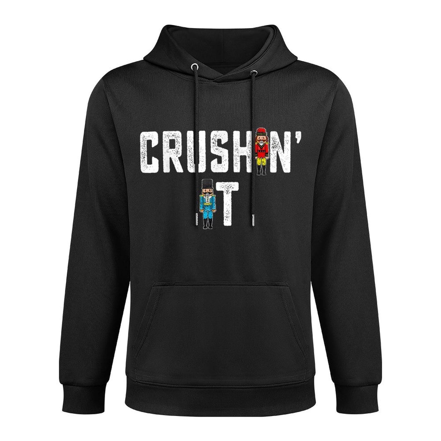 Crushin It Nutcracker Funny Nut Cracker Christmas Women Girl Customizable Surface Hoodie
