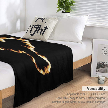 Fire Crow Throw Blanket