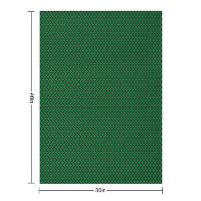 Green And Black Medallions Throw Blanket