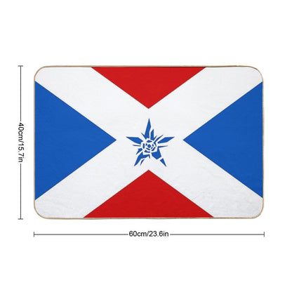 NMH1 Crash Star Flag Bath Mat