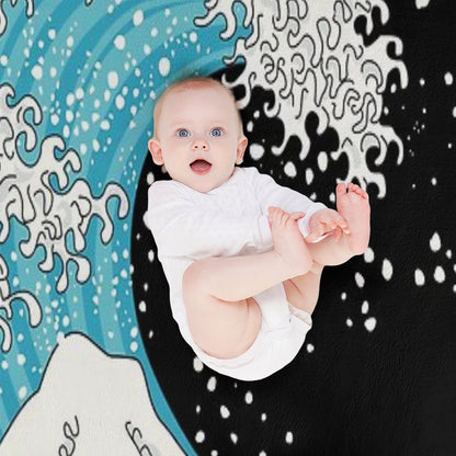 Kanagawa Wave Throw Blanket