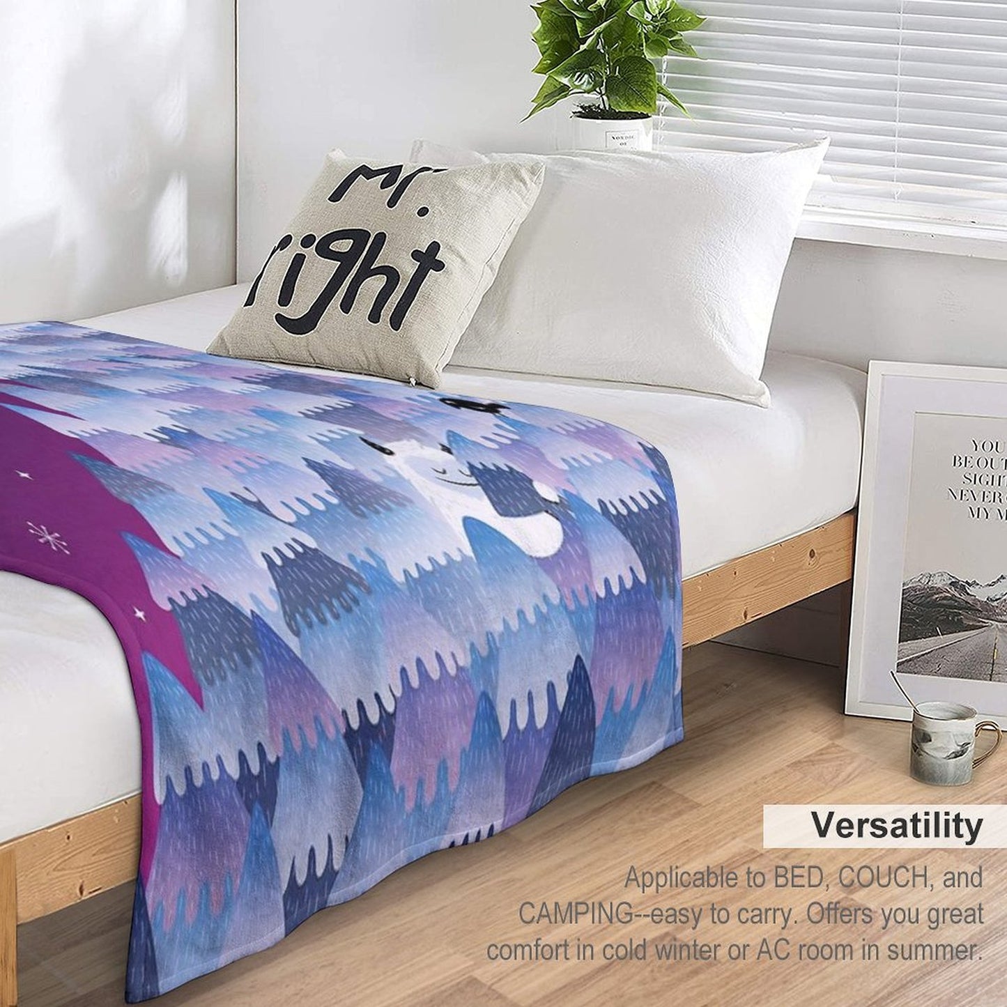 Tree Hugger (Night Version) Throw Blanket