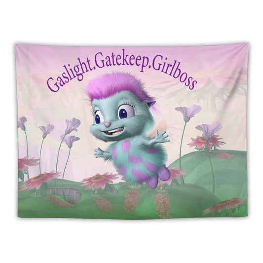 Gaslight Gatekeep Girlboss Bibble Tapestry