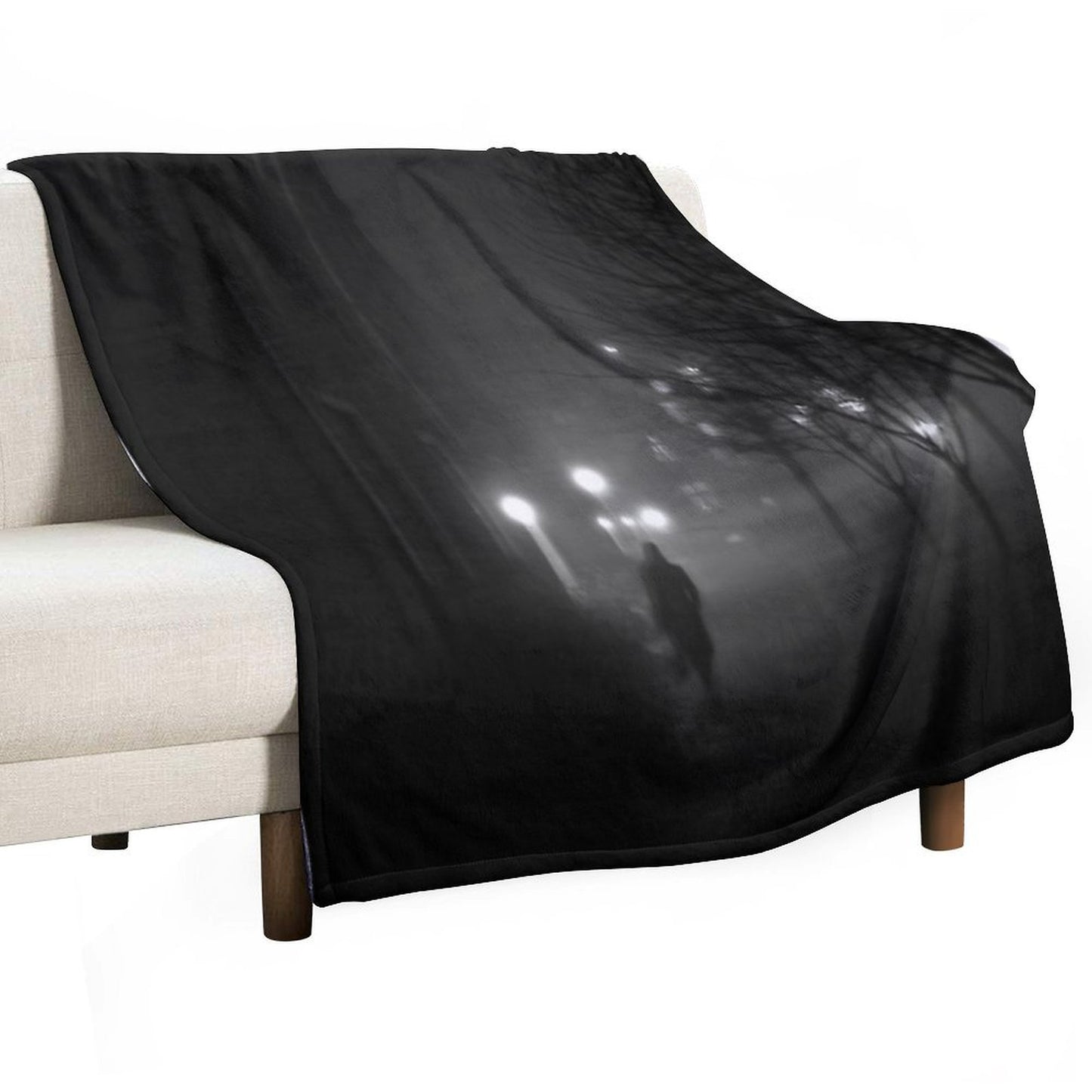 Fog Noir Spy Throw Blanket