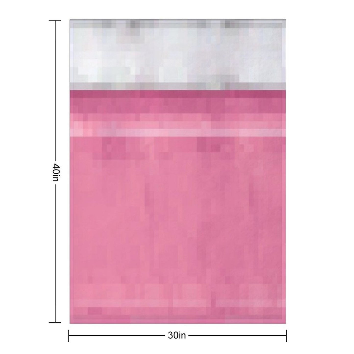 Minecraft Pink Pixel Bed Throw Blanket