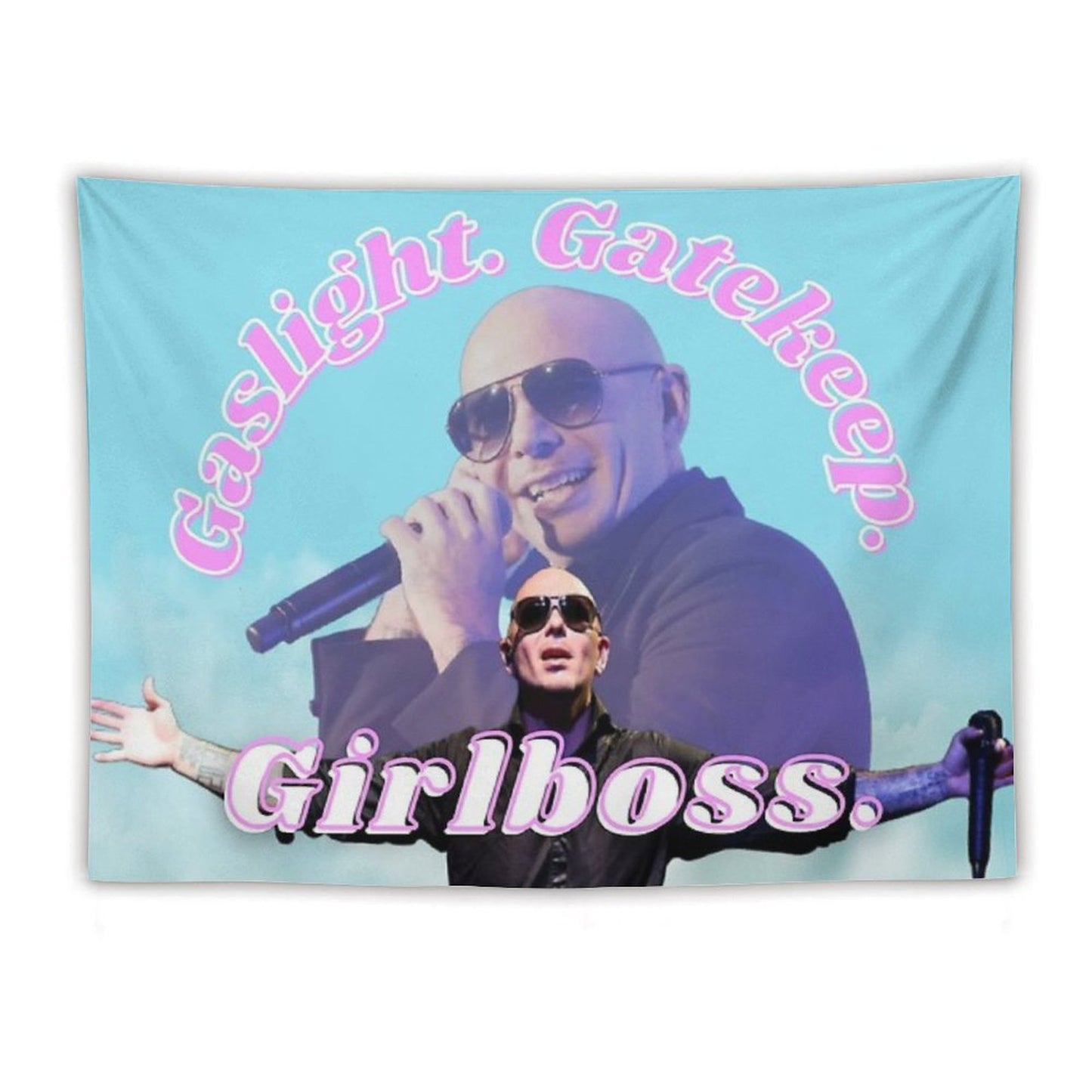Mr Worldwide Says to Girlboss Tapestry