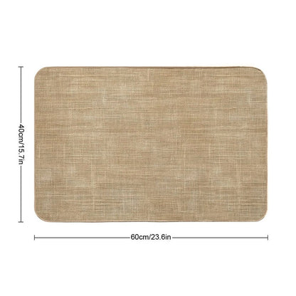 Natural Fabric Texture  Dirt-Trapping Bath Mat