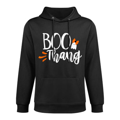 Boo Thang Thing Cute Halloween Ghost Girls Bow Gift Machine Washable Hoodie