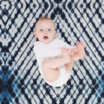 Diamonds Indigo Throw Blanket