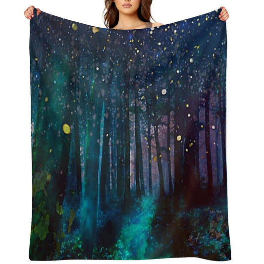 Firefly Forest Throw Blanket