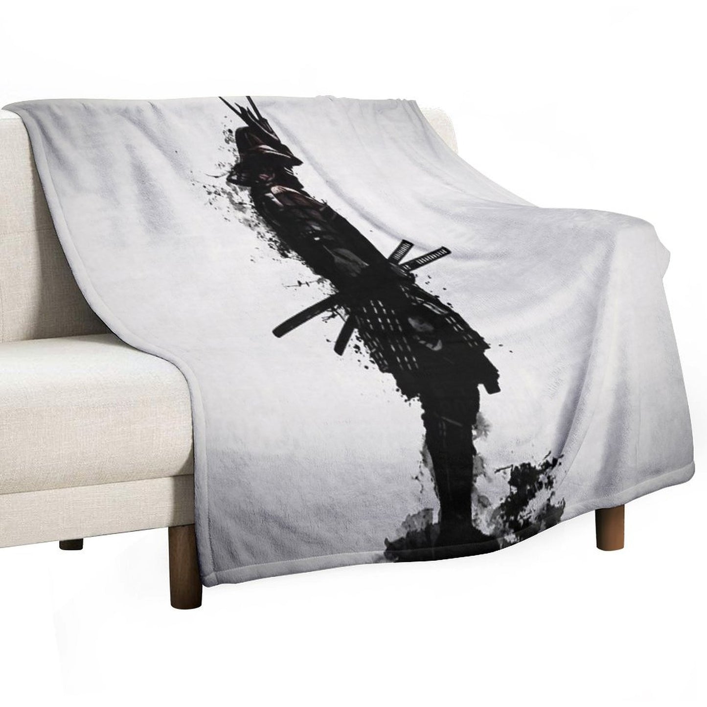 Armored Samurai Throw Blanket