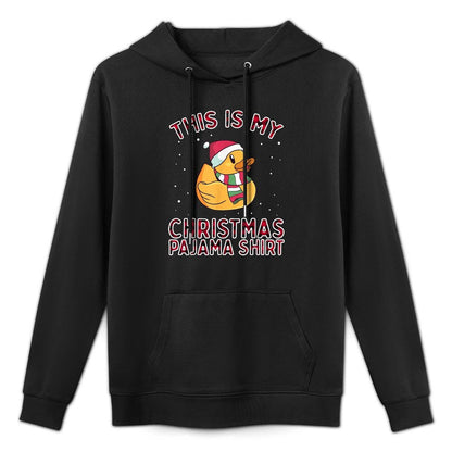Christmas Pajamas For Family Duck This Is My Funny Xmas Gift Shrink-Resistant Hoodie