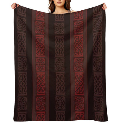 Viking Dark Red Throw Blanket