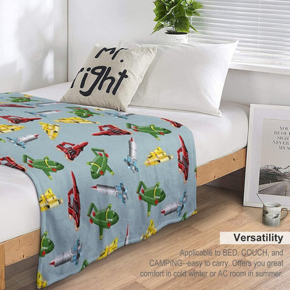 Thunderbirds Pattern Throw Blanket