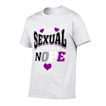 My Sexual Preference Is Nope Asexual Pride  Eco-friendly Material T-Shirt