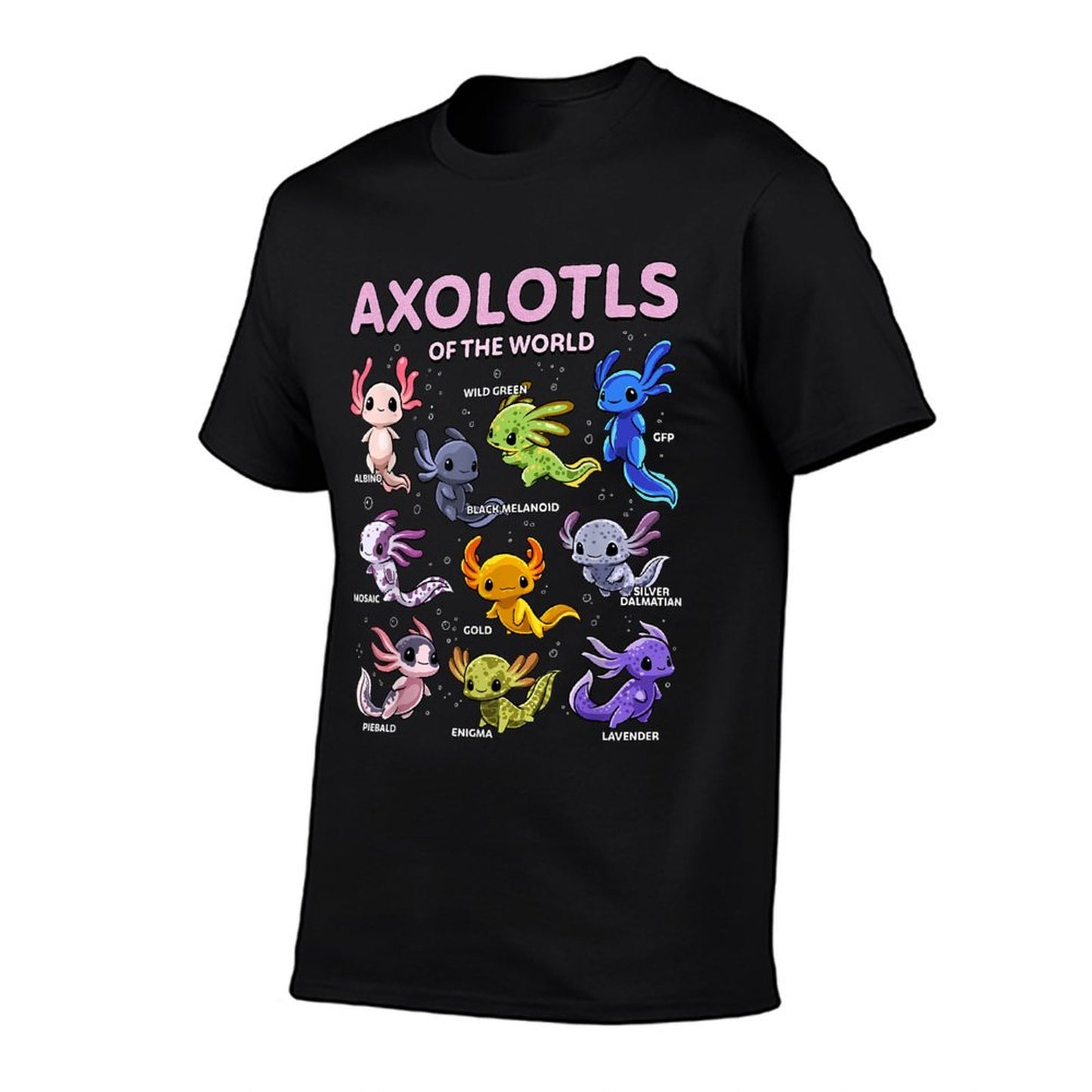 Axolotl Kawaii Axolotls of The World Axolotl Animals T-Shirt