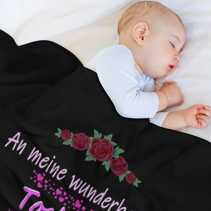 Wonderful Daughter-mother Saying Throw Blanket