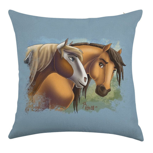 Spirit And Rain - Love Found Us Linen Throw Pillow Cover