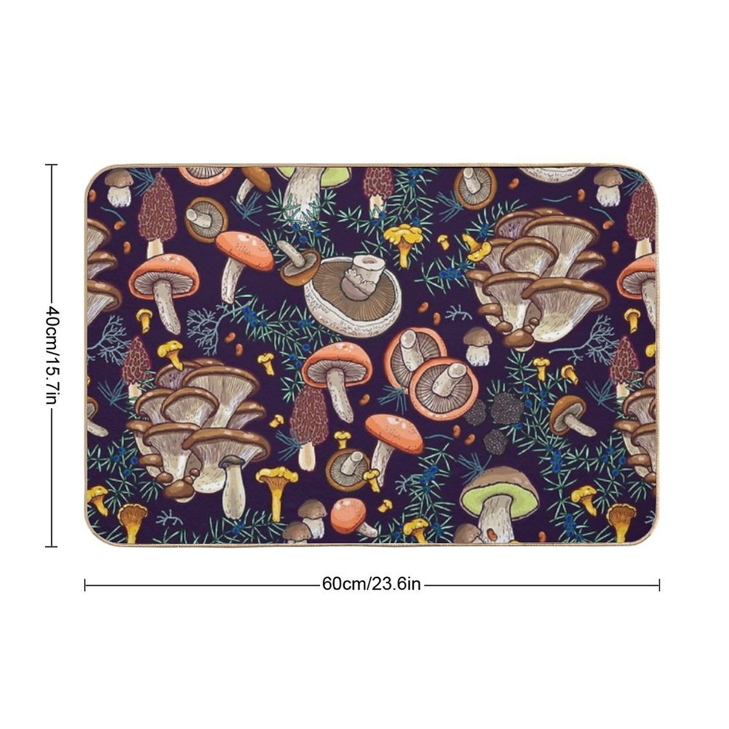 Dark Dream Forest Bath Mat