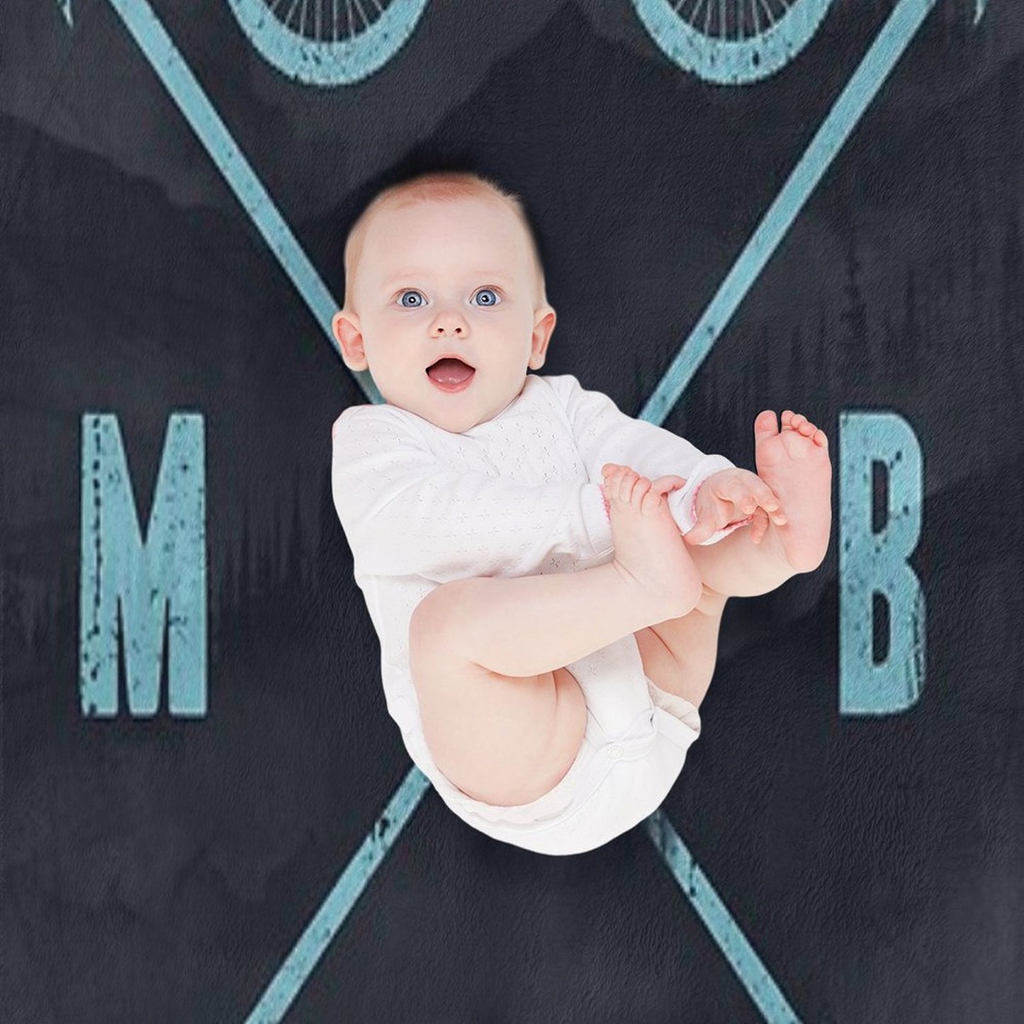 Downhill MTB Throw Blanket