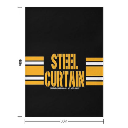 STEEL CURTAIN Throw Blanket