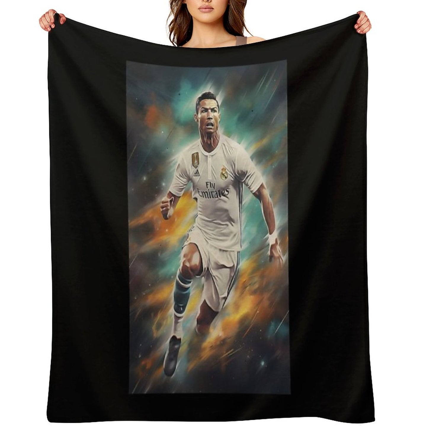 Cristiano Ronaldo Star Throw Blanket