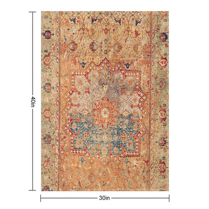 16th Century Persian Carpet Print Throw Blanket