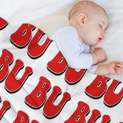 BU Boston University Throw Blanket